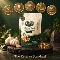 CloveReserve 7500mg Aged Garlic Extract – Odorless Cardiovascular Support