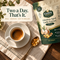 CloveReserve 7500mg Aged Garlic Extract – Odorless Cardiovascular Support